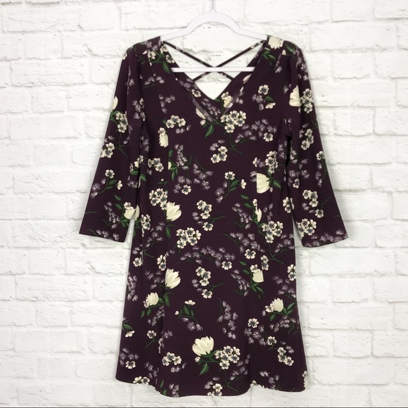 Jack by BB Dakota Dresses & Skirts - JACK by BB Dakota Floral Strappy 3/4 Sleeve Dress